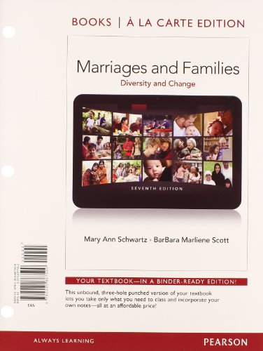 Beispielbild fr Marriages and Families, Books a la Carte Edition (7th Edition) zum Verkauf von SecondSale