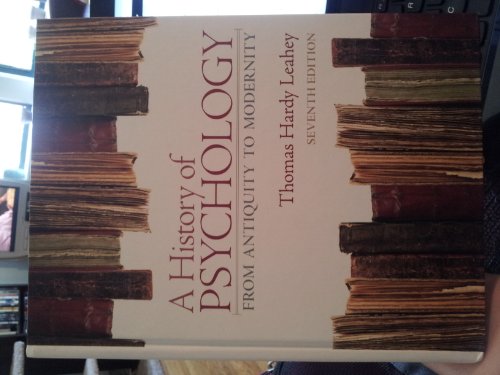 Imagen de archivo de History Of Psychology: From Antiquity To Modernity, 7Th a la venta por Basi6 International