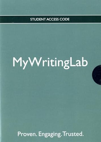 9780205869206: New Mywritinglab Valuepack Access Card