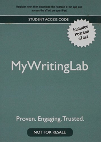 9780205870141: MyLab Writing with Pearson eText -- Valuepack Access Card