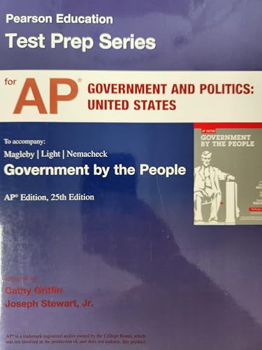 Beispielbild fr Pearson Education Test Prep Series for AP Government and Politics: United States (To Accompany Government by the People AP Edition 25th Edition), c. 2014, 9780205870431, 0205870430 zum Verkauf von Walker Bookstore (Mark My Words LLC)