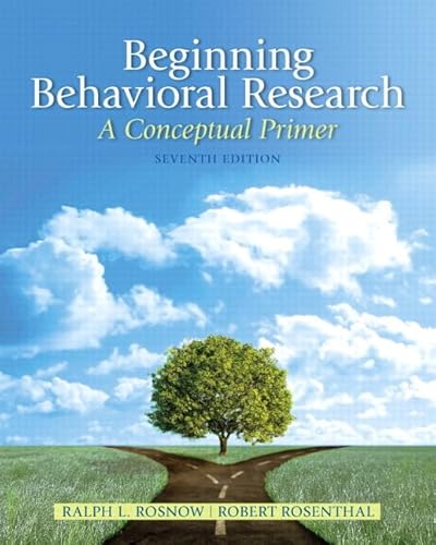 9780205871896: Beginning Behavioral Research: A Conceptual Primer