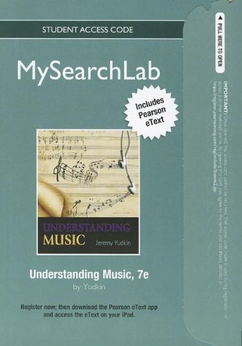 Stock image for MySearchLab with Pearson eText -- Standalone Access Card -- for Understanding Music (7th Edition) for sale by The Book Cellar, LLC