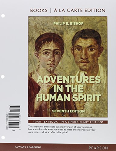 Beispielbild fr Adventures in the Human Spirit, Books a la Carte Edition zum Verkauf von HPB-Red
