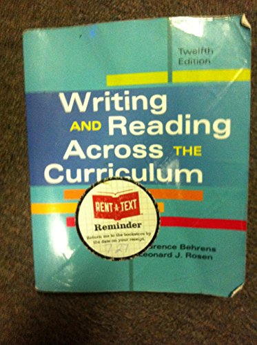 9780205885435: Writing and Reading Across the Curriculum