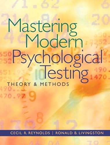 Imagen de archivo de Mastering Modern Psychological Testing : Theory and Methods a la venta por Better World Books