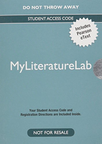 9780205891283: MyLab Literature with The Literature Collection: An eText -- Valuepack Access Card