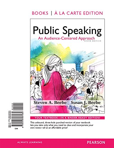 9780205897285: Public Speaking: An Audience-Centered Approach