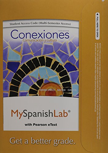 Beispielbild fr MyLab Spanish with Pearson eText -- Access Card -- for Conexiones: Comunicaci�n y cultura (multi semester access) zum Verkauf von Bulrushed Books