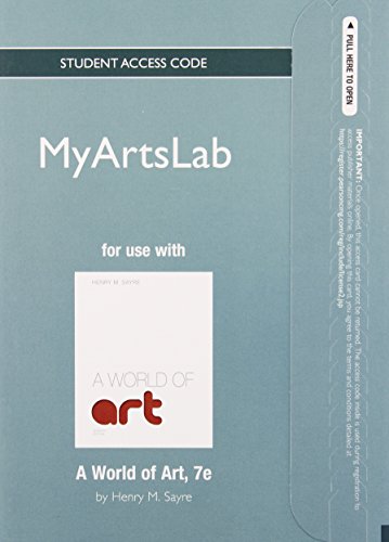 Stock image for NEW MyArtsLab without Pearson eText -- Standalone Access Card -- for A World of Art (7th Edition) for sale by Wrigley Books