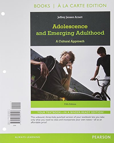 Imagen de archivo de Adolescence and Emerging Adulthood, Books a la Carte Edition a la venta por HPB-Red