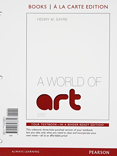Stock image for World of Art : Myartslab Books, A La Carte Edition for sale by HPB-Red