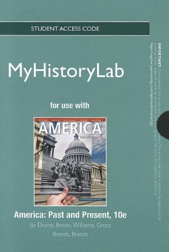 Stock image for NEW MyLab History without Pearson eText -- Standalone Access Card -- for America: Past and Present (10th Edition) for sale by HPB-Red