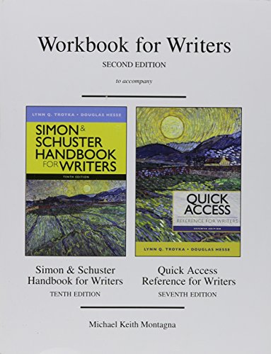 The Simon and Schuster Workbook for Writers (9780205911738) by Troyka, Lynn Quitman