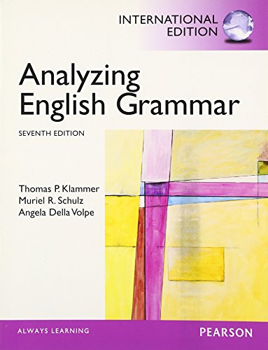 9780205913596: Analyzing English Grammar: International Edition