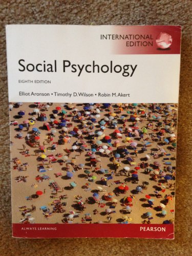 9780205918027: Social Psychology: International Edition