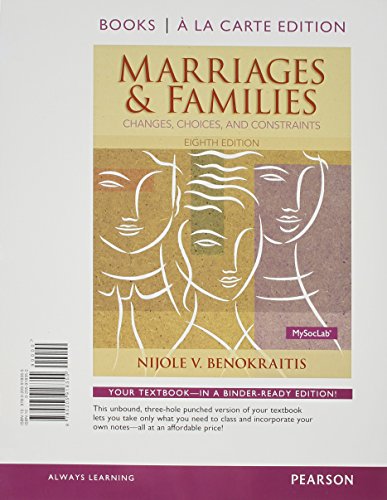 Stock image for Marriages and Families, Books a la Carte Edition for sale by Better World Books