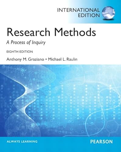 9780205920914: Research Methods:A Process of Inquiry: International Edition