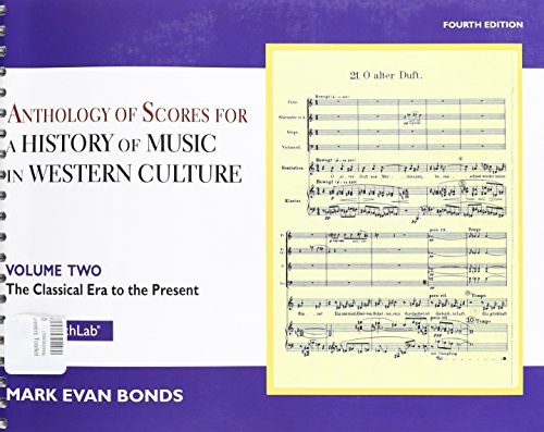 Imagen de archivo de Anthology of Scores Volume II for History of Music in Western Culture a la venta por BGV Books LLC