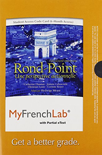 9780205929337: MyFrenchLab with Pearson eText -- Access Card -- for Rond-Point: dition nord-amricaine (one semester Access)