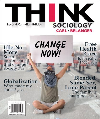9780205929931: Think: Sociology - Second Candian Edition