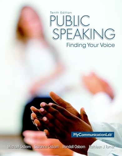 Stock image for Public Speaking: Finding Your Voice (10th Edition) for sale by BooksRun