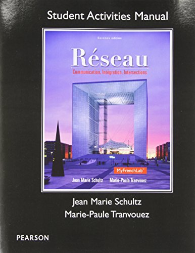 9780205933471: Student Activities Manual for Rseau: Communication, Integration, Intersections