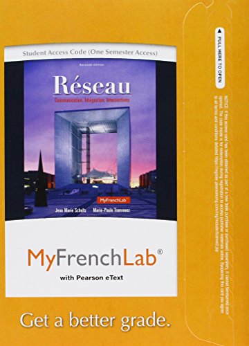 Beispielbild fr R�seau: Communication, Int�gration, Intersections -- MyLab French with Pearson eText zum Verkauf von Bulrushed Books