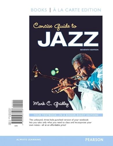 Concise Guide to Jazz (9780205937493) by Gridley, Mark