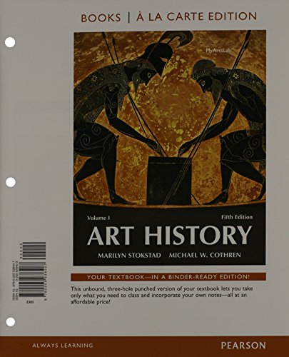 Art History Volume 1 Books A La Carte Plus New Myartslab With Etext Access Card Package 5th