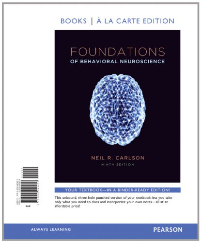 Stock image for Foundations of Behavioral Neuroscience, Books a la Carte Edition for sale by Textbooks_Source