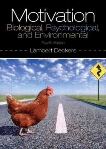 9780205941018: Motivation: Biological, Psychological, and Environmental