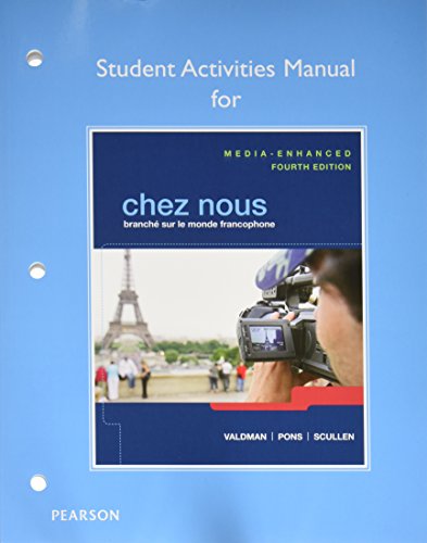 9780205942107: Chez Nous + Student Activities Manual + Dictionary: Branch Sur Le Monde Francophone