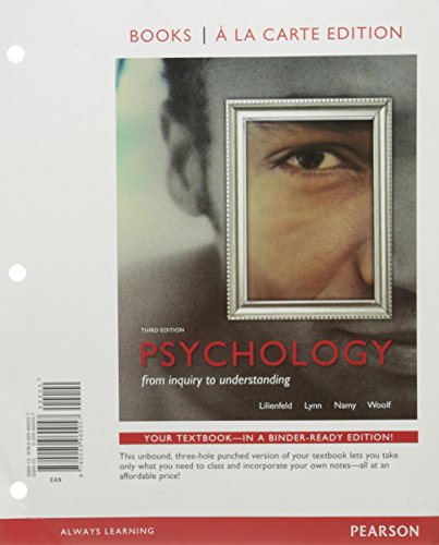 Stock image for Psychology: From Inquiry to Understanding, Books a la Carte Edition; Forty Studies that Changed Psychology; NEW MyLab Psychology with Pearson eText -- Valuepack Access Card (3rd Edition) for sale by Iridium_Books