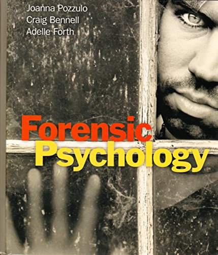 Beispielbild fr Forensic Psychology zum Verkauf von SecondSale