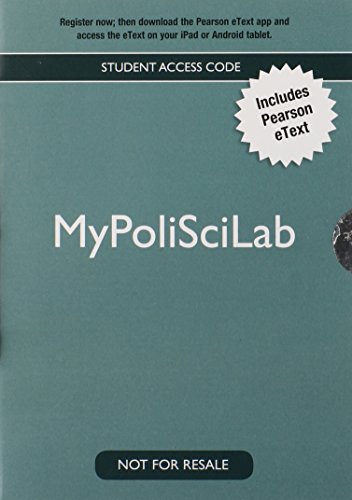 Imagen de archivo de NEW MyLab Political Science with Pearson eText -- Valuepack Access Card a la venta por Campus Bookstore