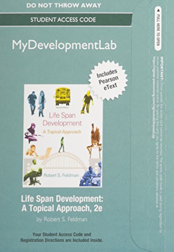 Stock image for New Mydevelopmentlab with Pearson Etext -- Standalone Access Card -- For Life Span Development: A Topical Approach for sale by ThriftBooks-Dallas