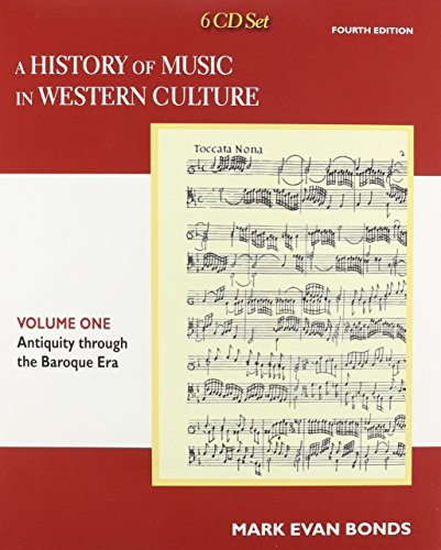 Stock image for CD Set Volume I for A History of Music in Western for sale by BooksRun