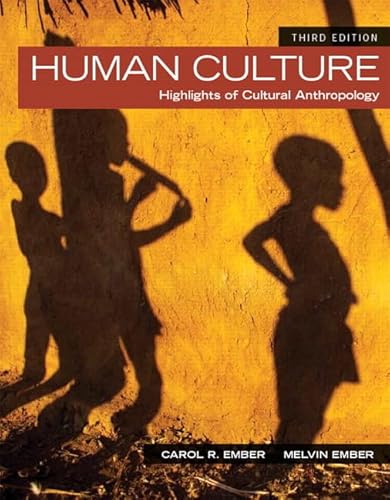 9780205957231: Human Culture: Highlights of cultural Anthropology