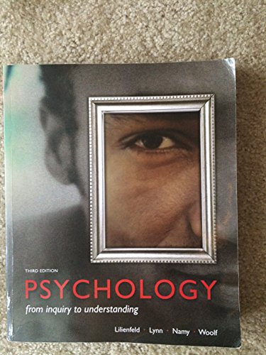 Stock image for Psychology From Inquiry to Understanding for sale by BookHolders
