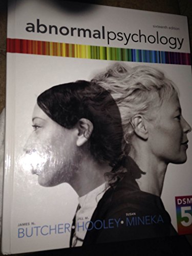 Abnormal Psychology Plus NEW MyPsychLab with eText -- Access Card Package (16th Edition) (9780205965090) by Butcher, James N.; Hooley, Jill M.; Mineka, Susan M