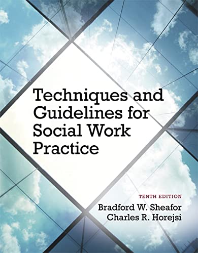Beispielbild fr Techniques and Guidelines for Social Work Practice zum Verkauf von BooksRun