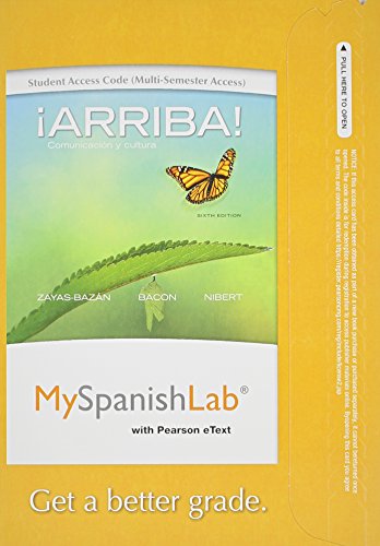 9780205977840: MyLab Spanish with Pearson eText -- Access Card -- for Arriba: Comunicacion y cultura (multi semester access)