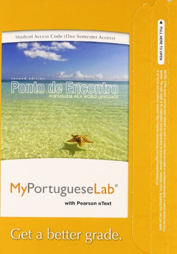 Imagen de archivo de MyPortugueseLab with Pearson eText - Access Card - for Ponto de Encontro a la venta por Majestic Books