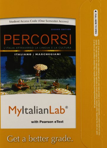 9780205978847: Percorsi MyItalianLab Access Code: L'italia Attraverso La Lingua E La Cultura: With Pearson Etext