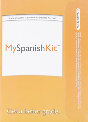 Stock image for Myspanishkit -- Standalone Access Card (One Semester Access) for sale by BooksRun