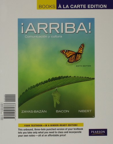 9780205981564: Arriba! + Myspanishlab With Pearson Etext Access Card + Quick Guide to Spanish Grammar: Comunicacin y cultura; Books a La Carte Edition