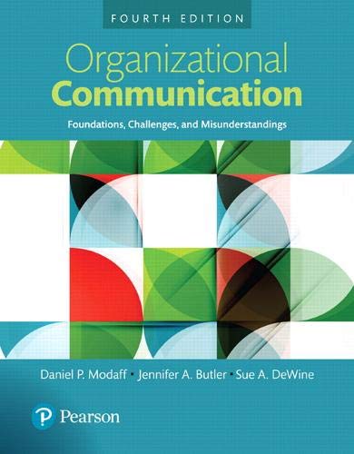 Imagen de archivo de Organizational Communication: Foundations, Challenges, and Misunderstandings, Books a la Carte (4th Edition) a la venta por SGS Trading Inc