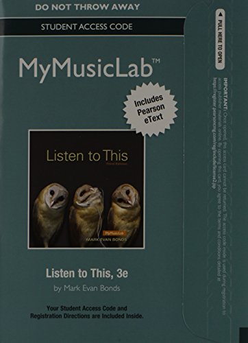 9780205986699: MyLab Music with Pearson eText - Standalone Access Card - for Listen to This