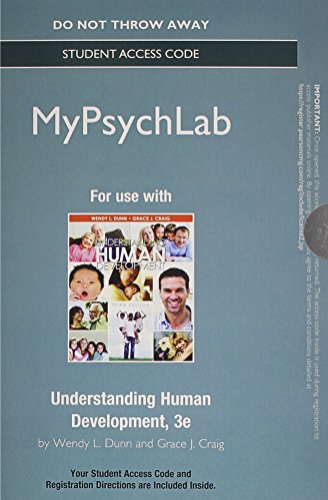 Stock image for NEW MyLab Psychology without Pearson eText -- Standalone Access Card -- for Understanding Human Development (3rd Edition) for sale by Iridium_Books